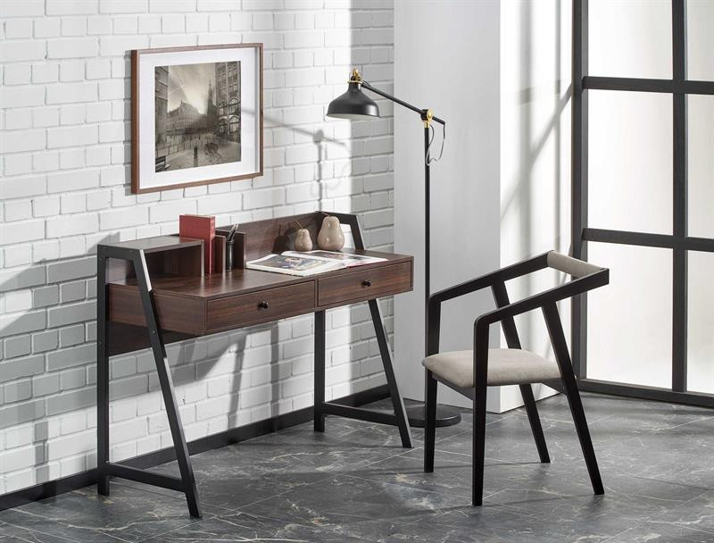 Poze Scaun tapitat Azul Gri - Negru - H 79cm