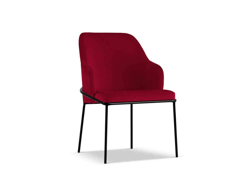 Poze Scaun tapitat cu catifea Sandrine - H84 cm