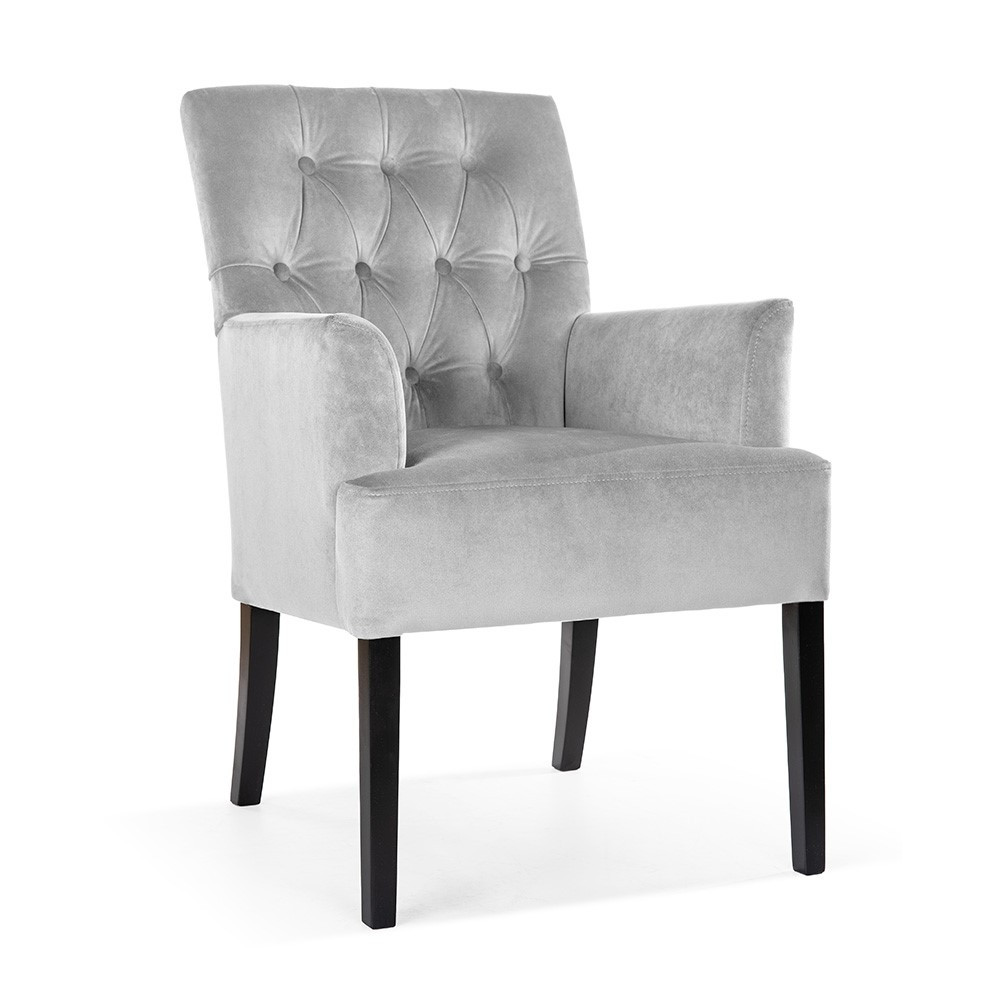 Poze Scaun tapitat Gala Glam cu cotiera H94 cm