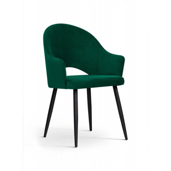 Poze Scaun tapitat Goda verde/negru h87 cm