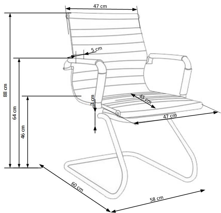 Poze Scaun tapitat Prestige Skid negru