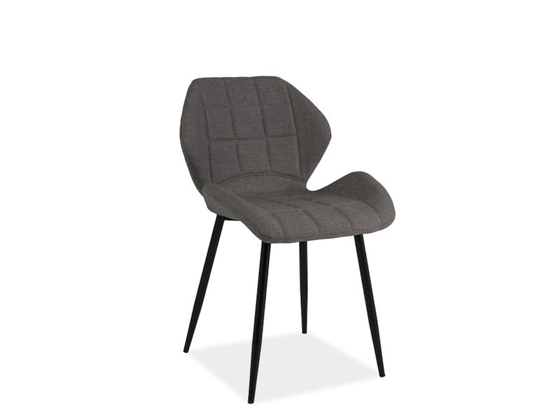 Scaun textil hals gri inchis tap.06