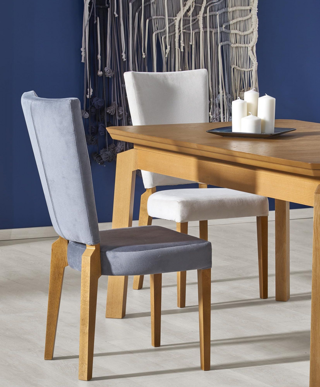 Poze Scaun textil Rois gri - H 94 cm
