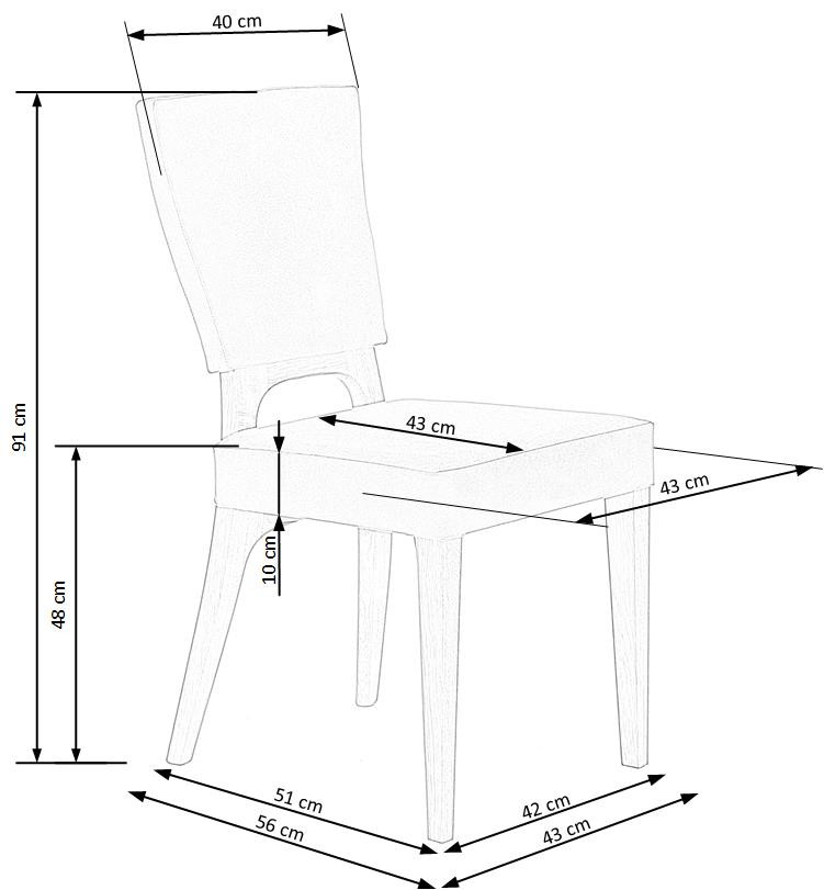 Poze Scaun Wenanty material albastru stejar