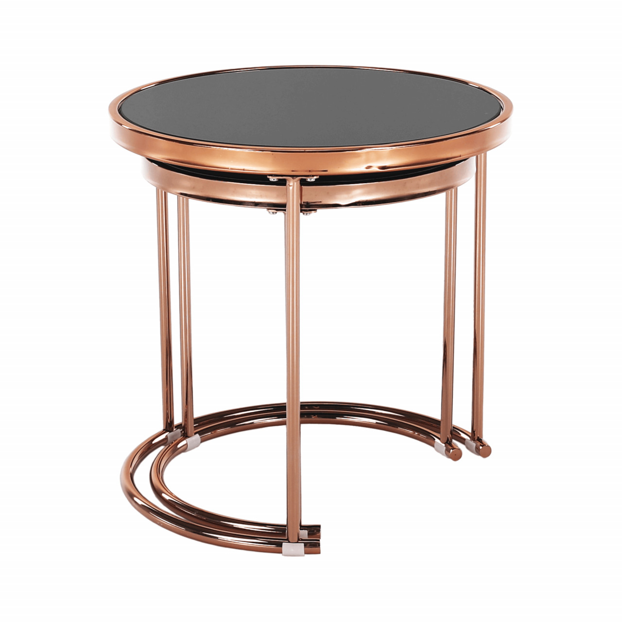 Poze Set 2 masute de cafea MORINO rose gold