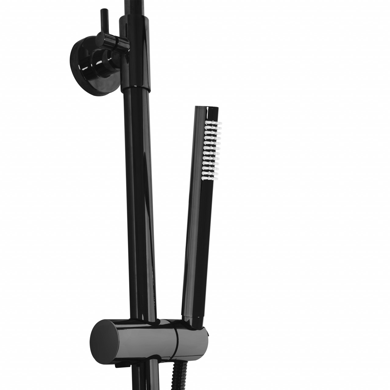 Poze Set de dus cu termostat Lungo negru metalic