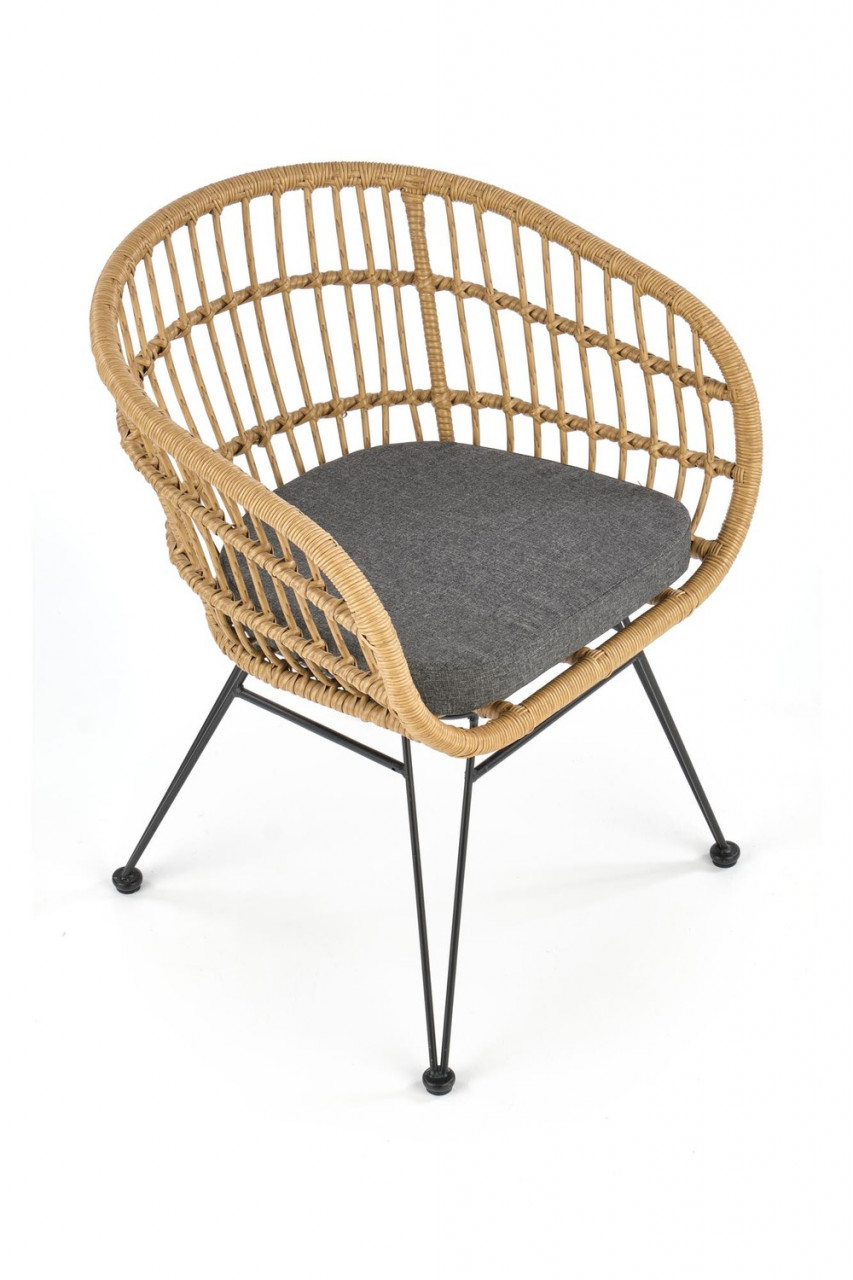 Poze Set masa extensibila Alvaro L180-240 cm + 4 scaune K456 ratan natural