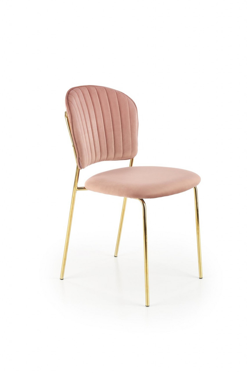Poze Set masa extensibila Galardo + 4 scaune K499 velvet roz
