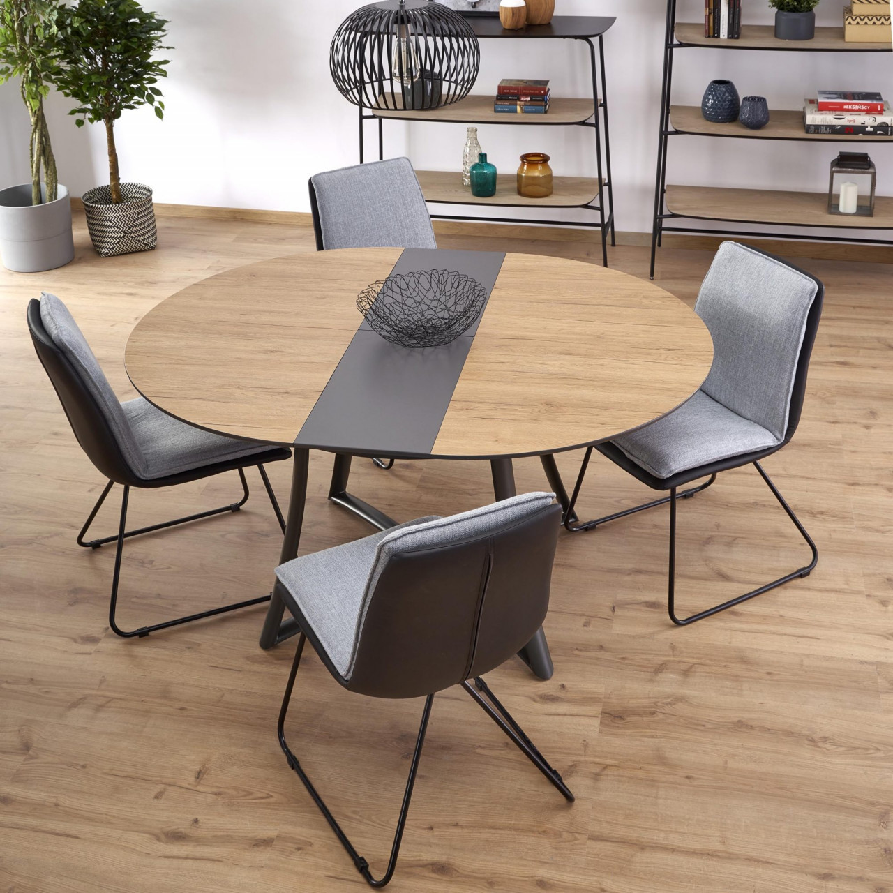 Poze Set masa extensibila MDF Moretti + 4 scaune K326