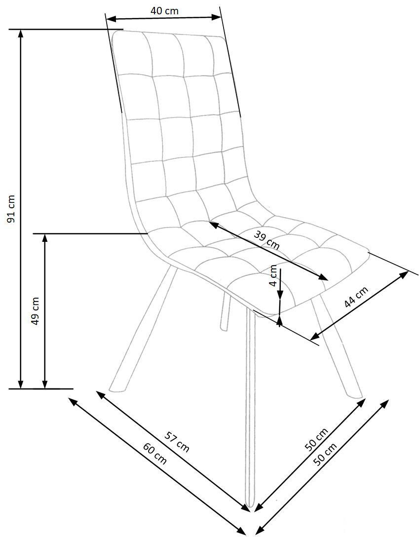 Poze Set masa extensibila Xavier L160-250 cm + 4 scaune K280 maro