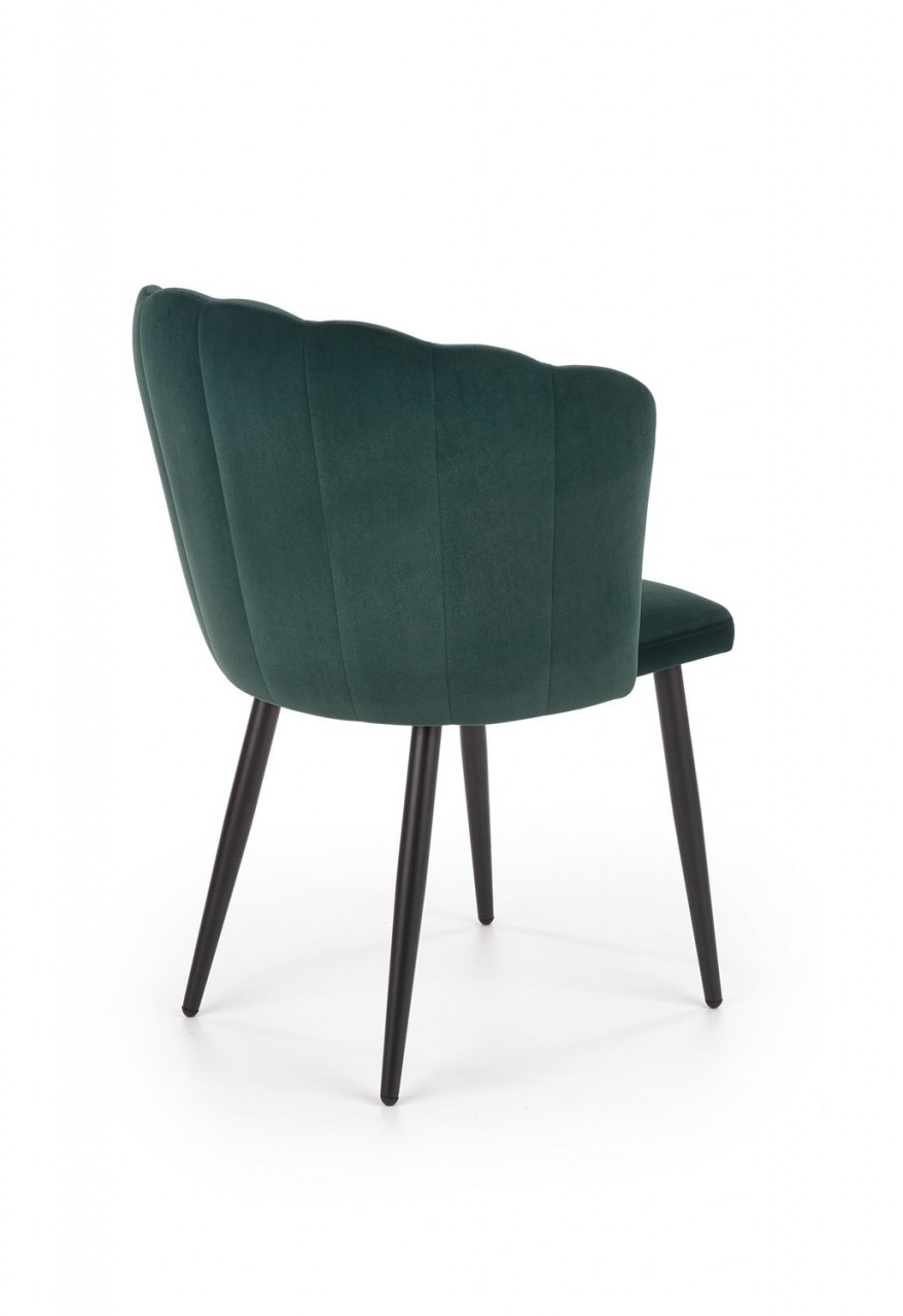 Poze Set masa rotunda Embos ø120 cm + 4 scaune K386 velvet verde