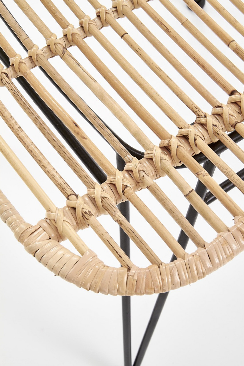 Poze Set masa rotunda Fondi ø80 cm + 2 scaune K337 ratan natural