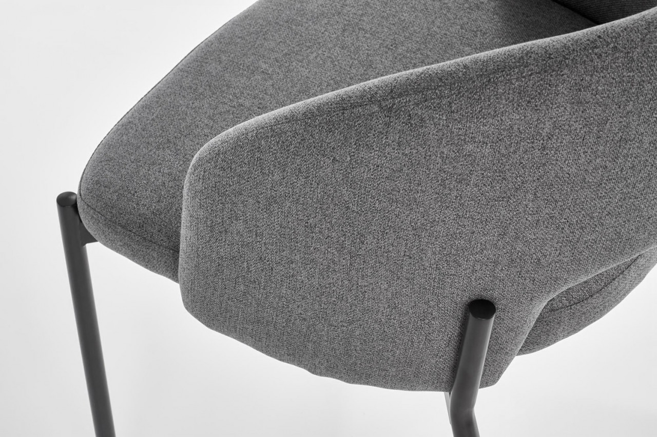 Poze Set masa rotunda Mozambik ø120 cm + 4 scaune K373 gri