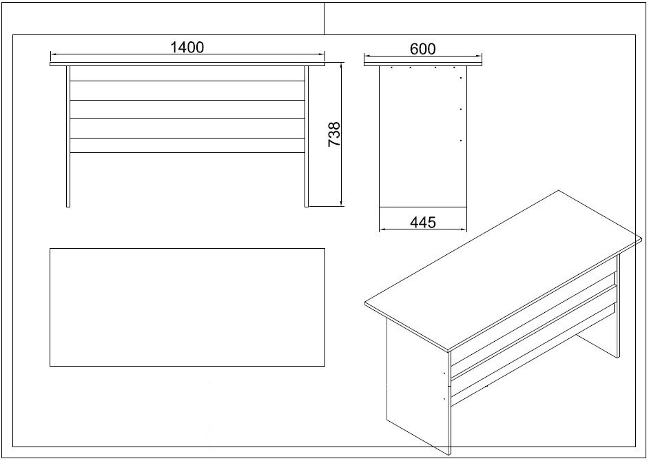 Poze Set mobilier de birou VO18-W