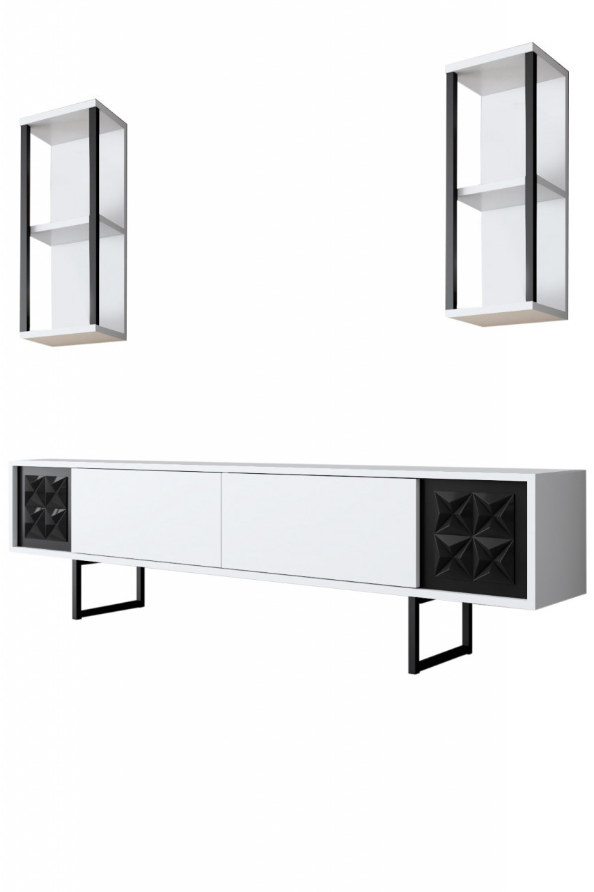 Poze Set mobilier living Black Line alb/negru