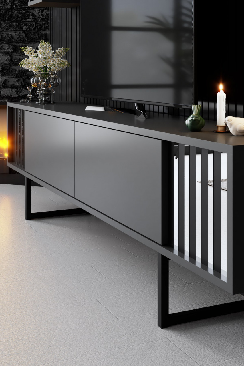 Poze Set mobilier living Chrome Line antracit / negru