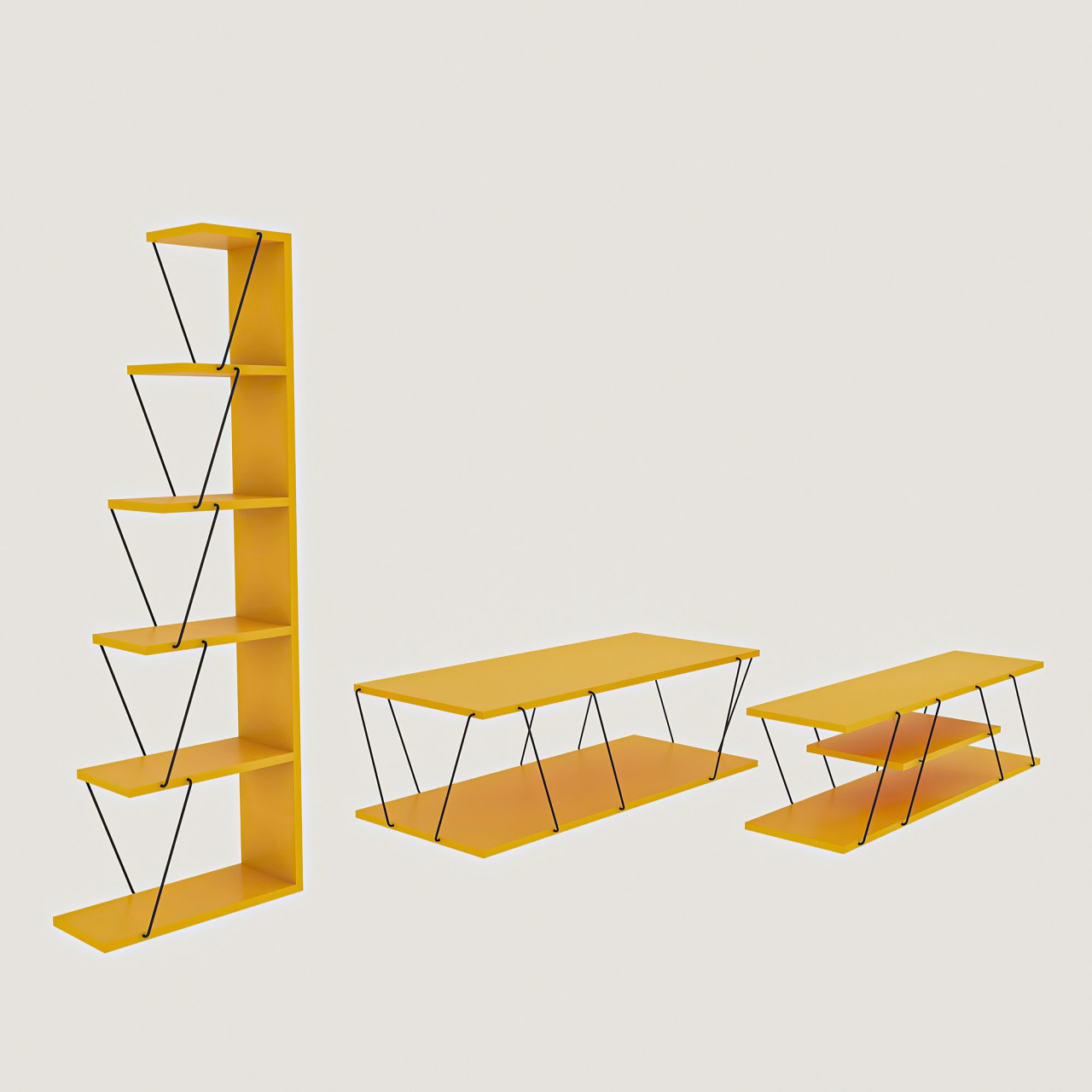 Poze Set mobilier living Epsilon galben