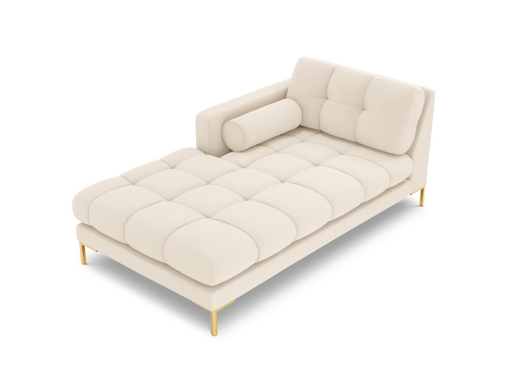 Poze Sezlong tapitat Bali picioare gold – L185 x l102 x h75
