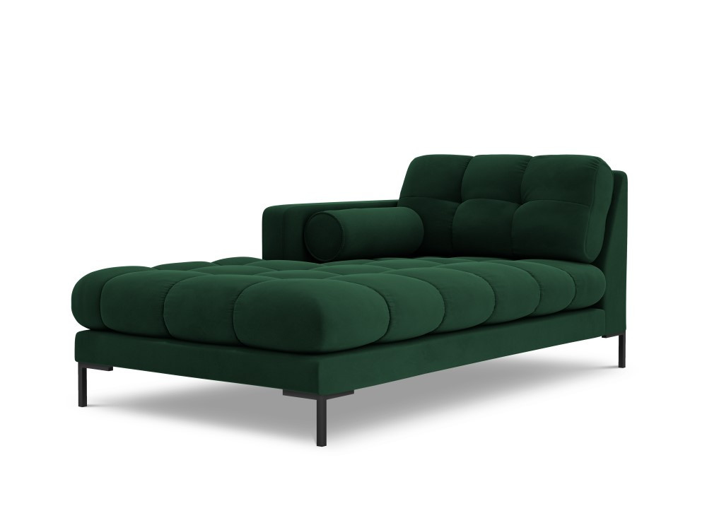 Poze Sezlong tapitat Bali velvet/picioare negre – L185 x l102 x h75