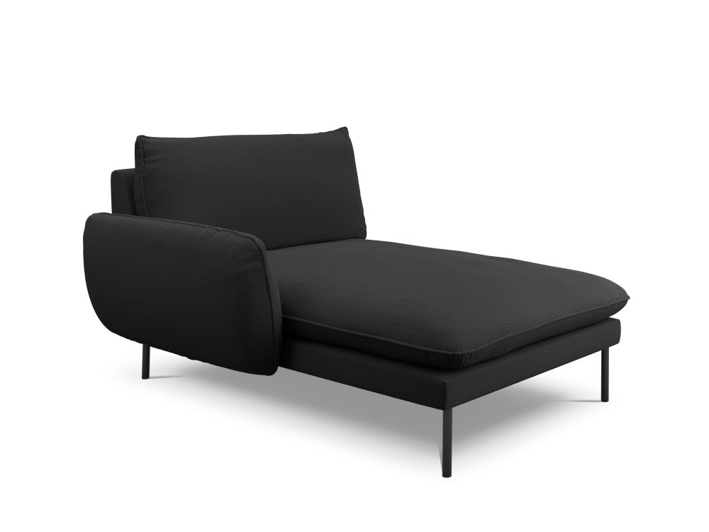 Poze Sezlong tapitat Vienna plusat/picioare negre – L170 x l110 x h95