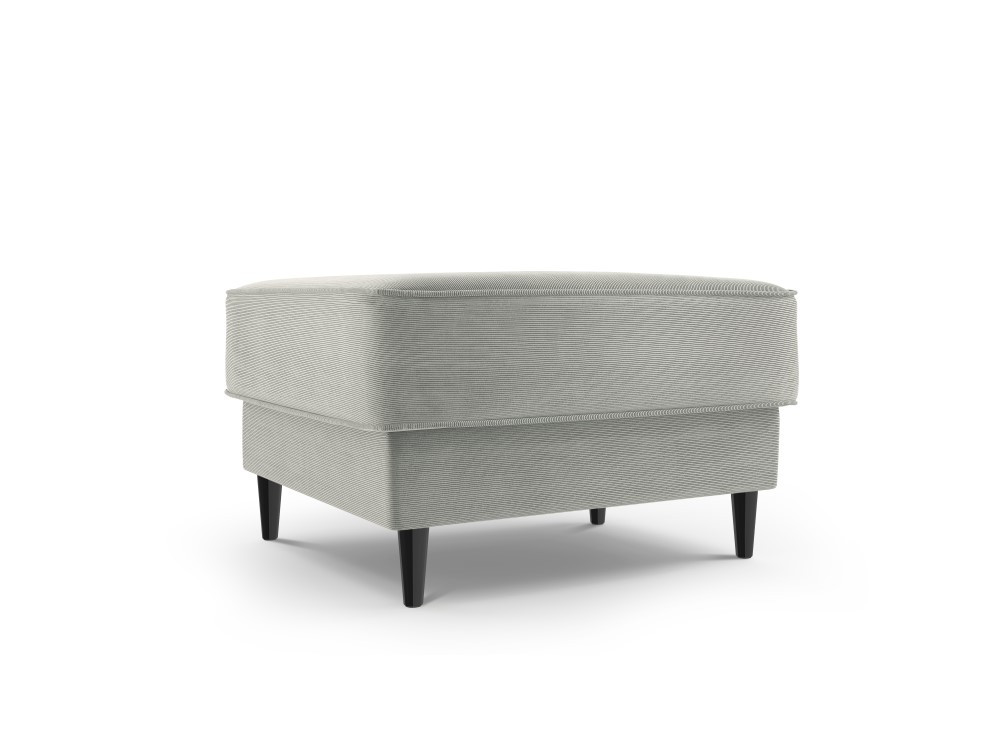 Poze Taburet Fano tapitat velvet/picioare negre – L64 x l64 x h44