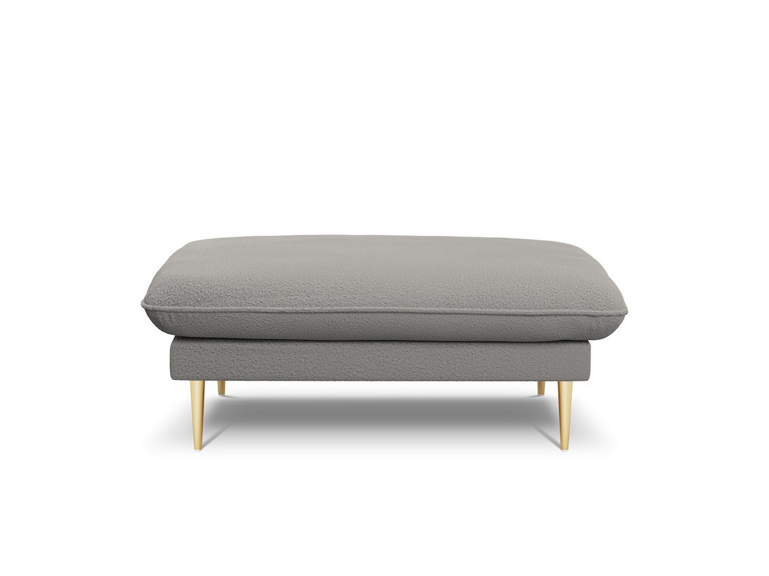 Poze Taburet tapitat Vienna plusat/picioare gold – L100 x l80 x h43 cm