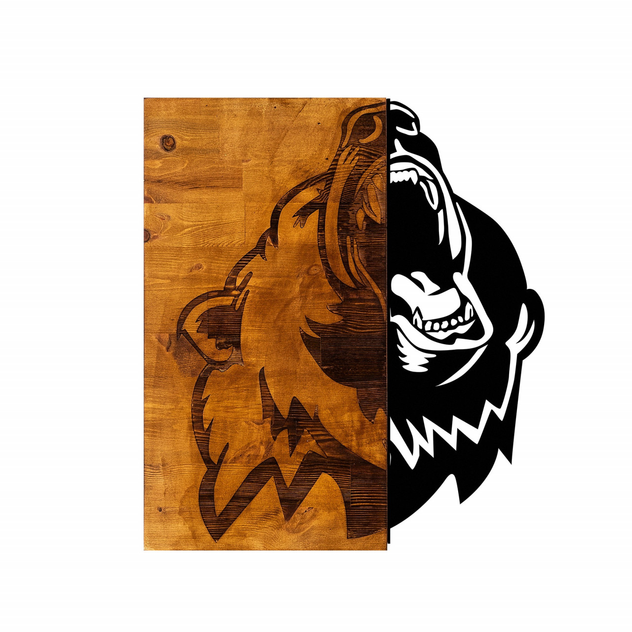 Poze Accesoriu decorativ de perete din lemn Ayi 2