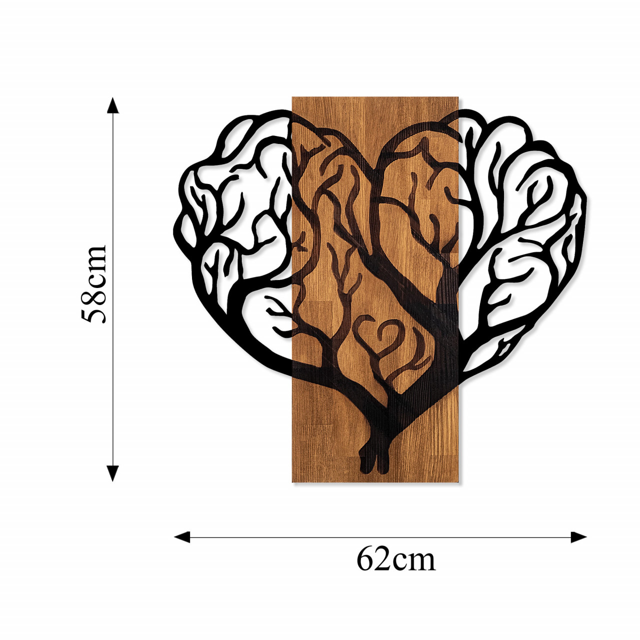 Poze Accesoriu decorativ de perete din lemn Brain tree