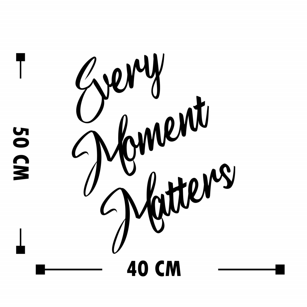 Poze Accesoriu decorativ de perete din lemn Every moment matters