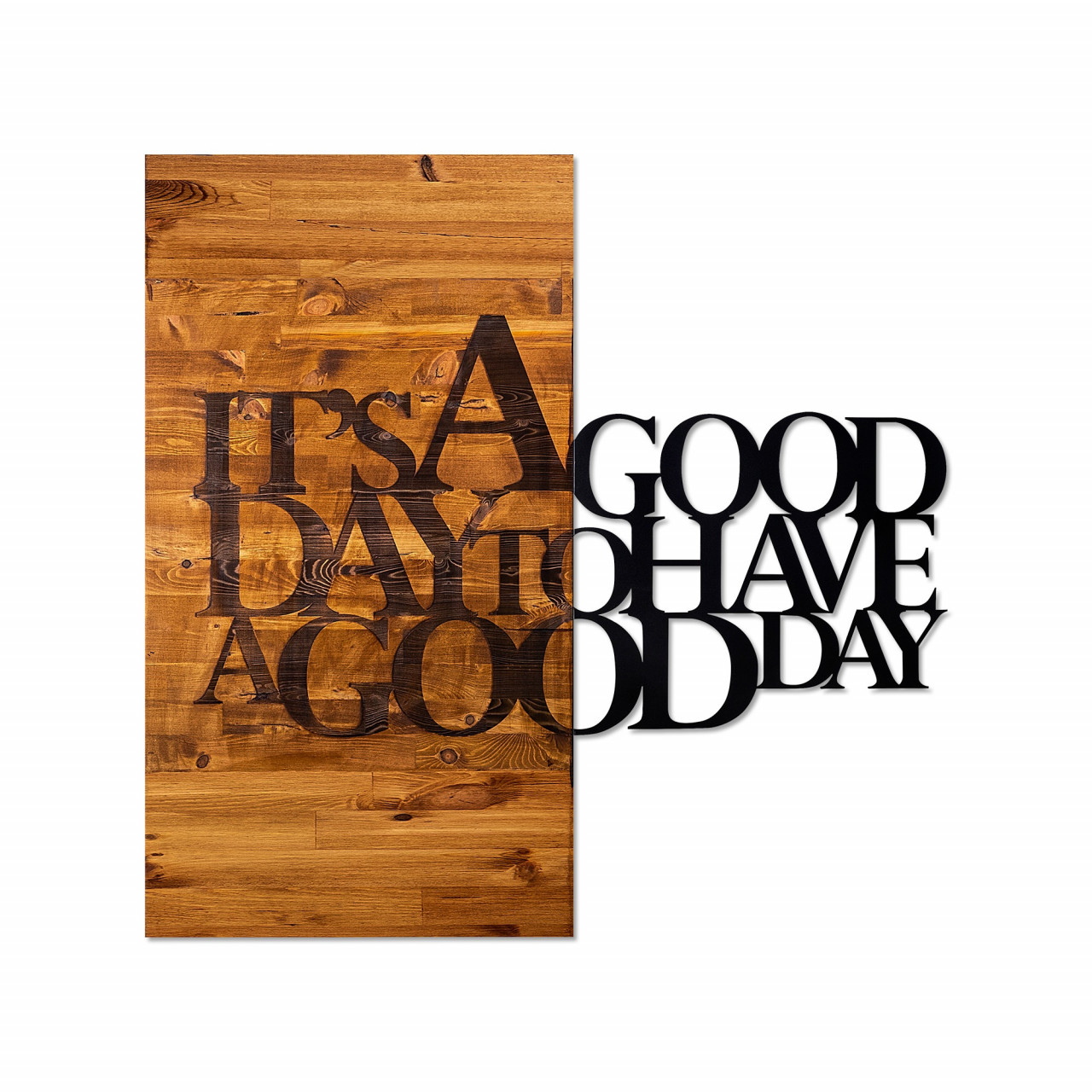 Poze Accesoriu decorativ de perete din lemn It's a Good