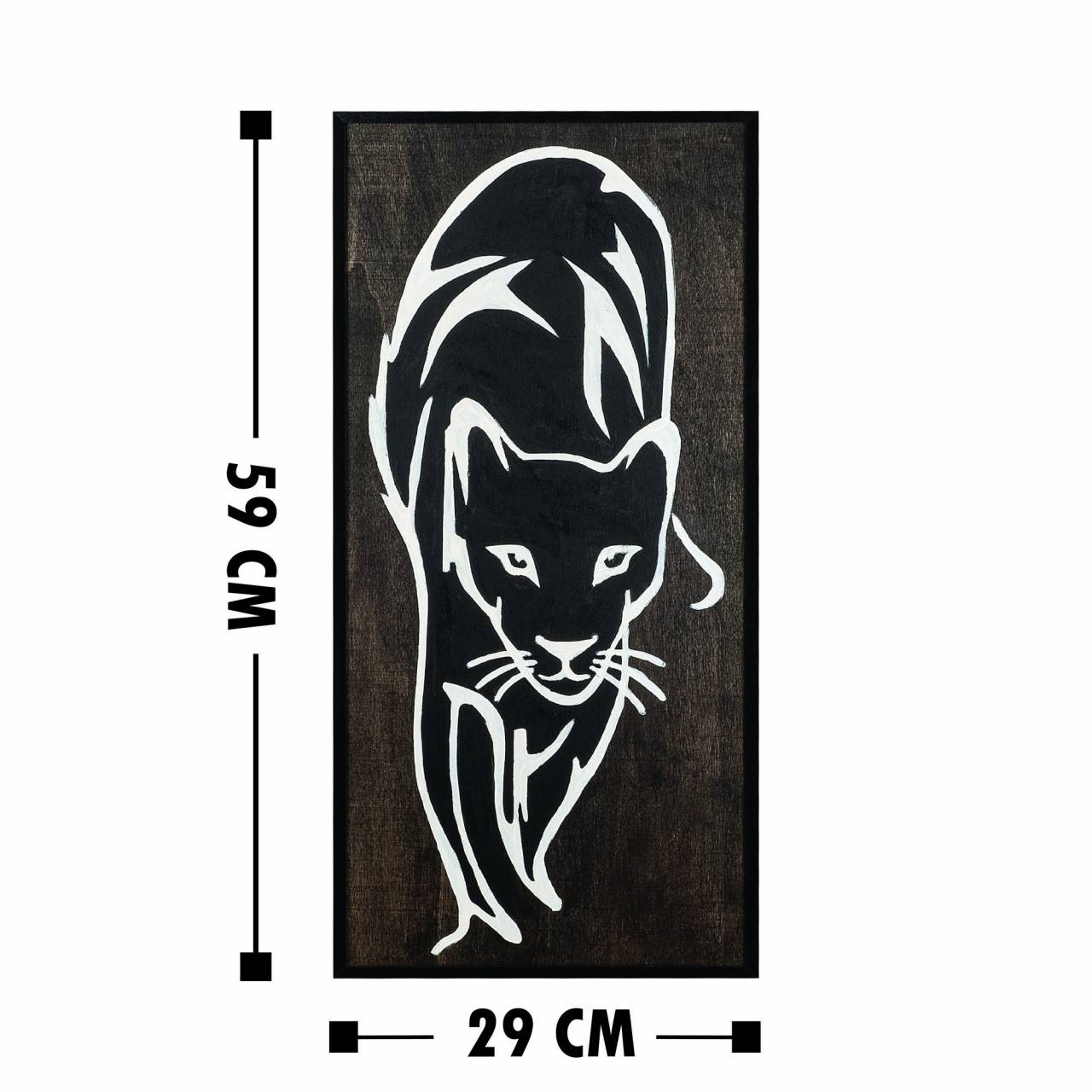 Poze Accesoriu decorativ de perete din lemn Jaguar