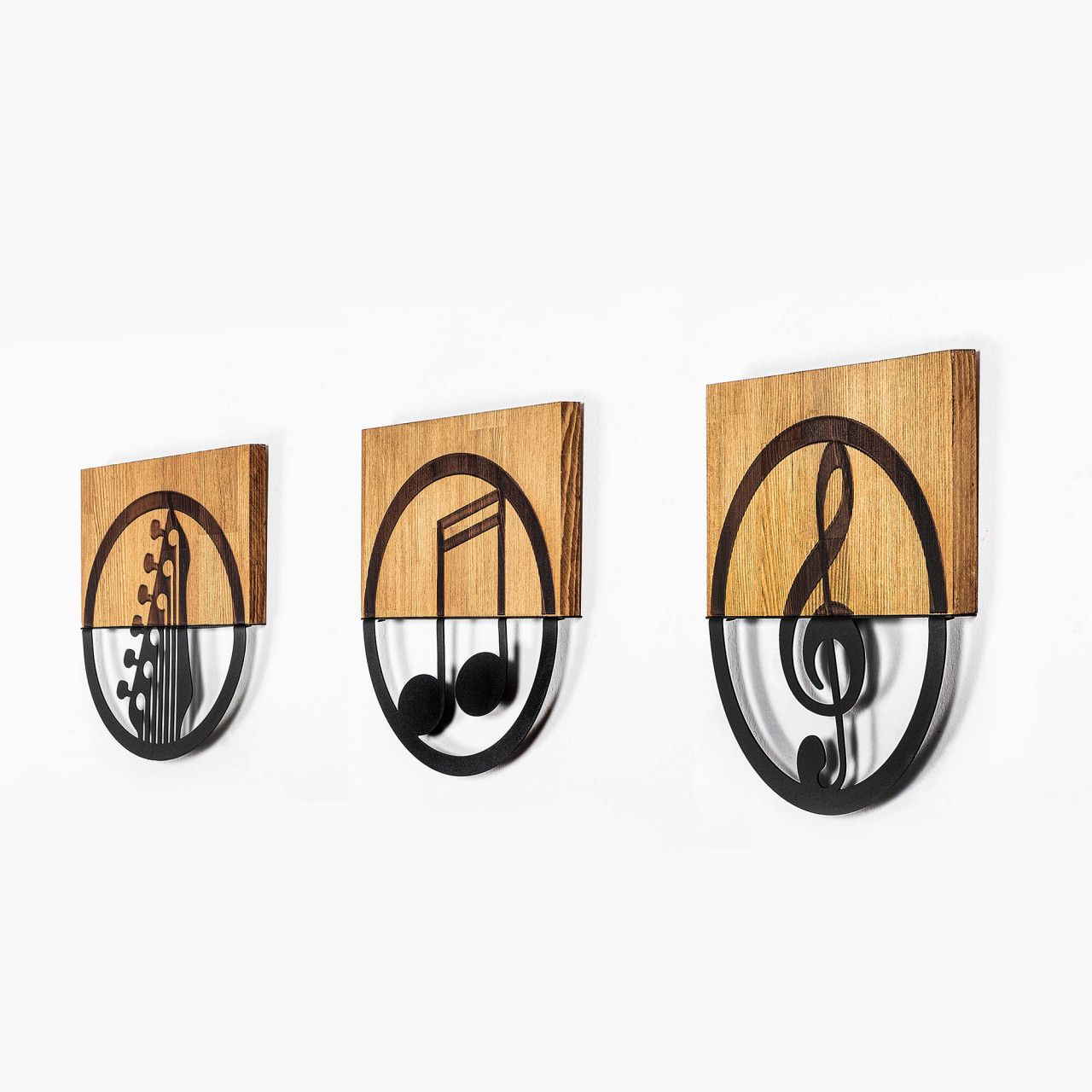Poze Accesoriu decorativ de perete din lemn Just Music - 334