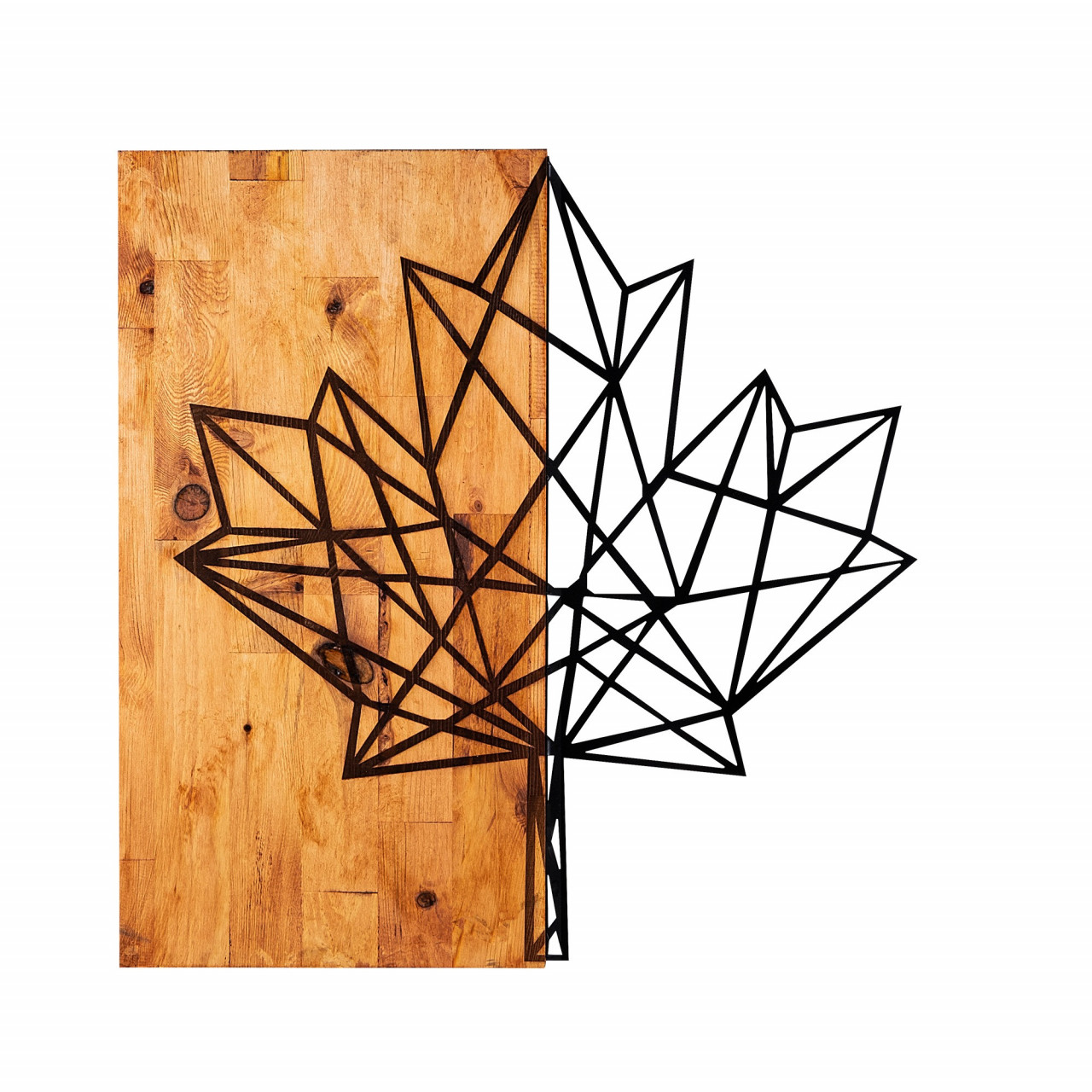 Poze Accesoriu decorativ de perete din lemn Leaf