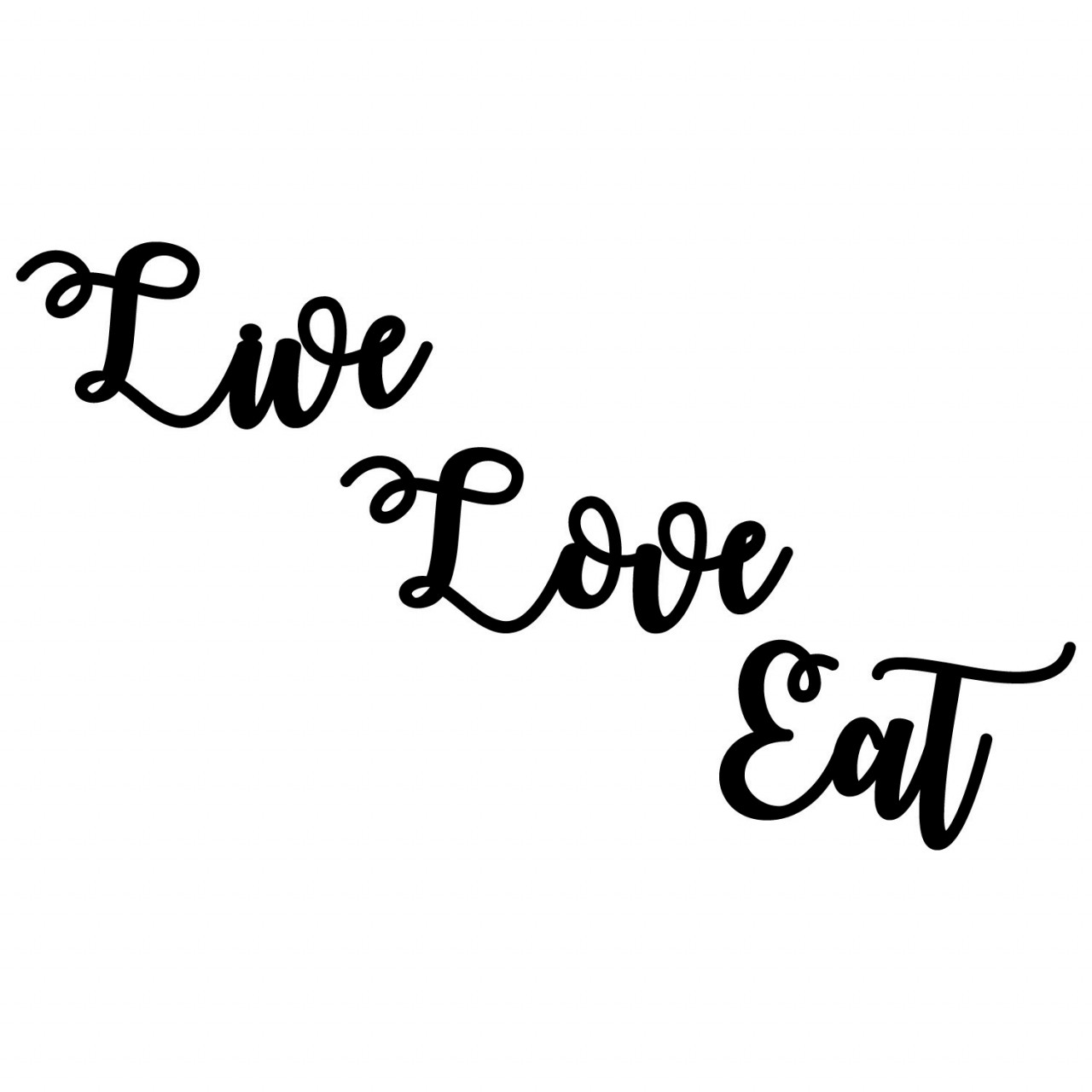Poze Accesoriu decorativ de perete din lemn Live Love Eat