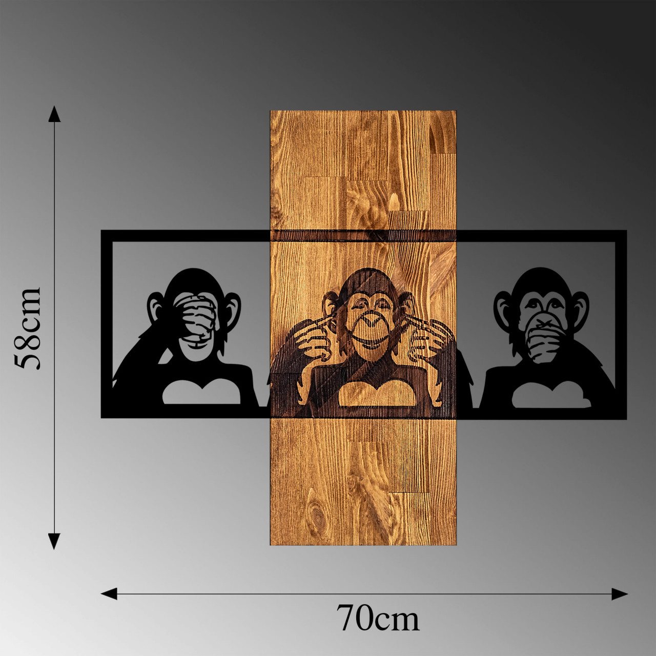 Poze Accesoriu decorativ de perete din lemn MA-300