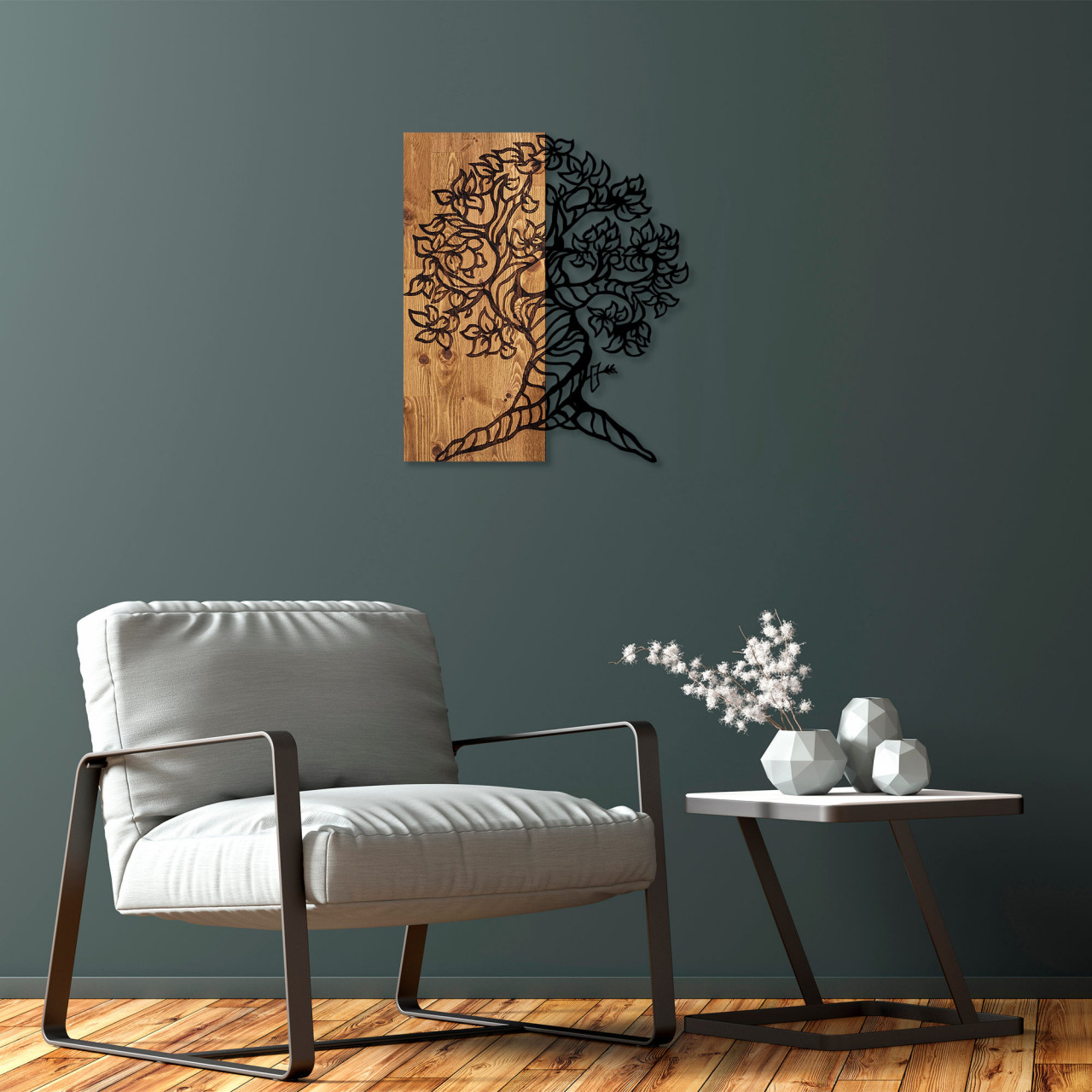 Poze Accesoriu decorativ de perete din lemn Monumental Tree 1