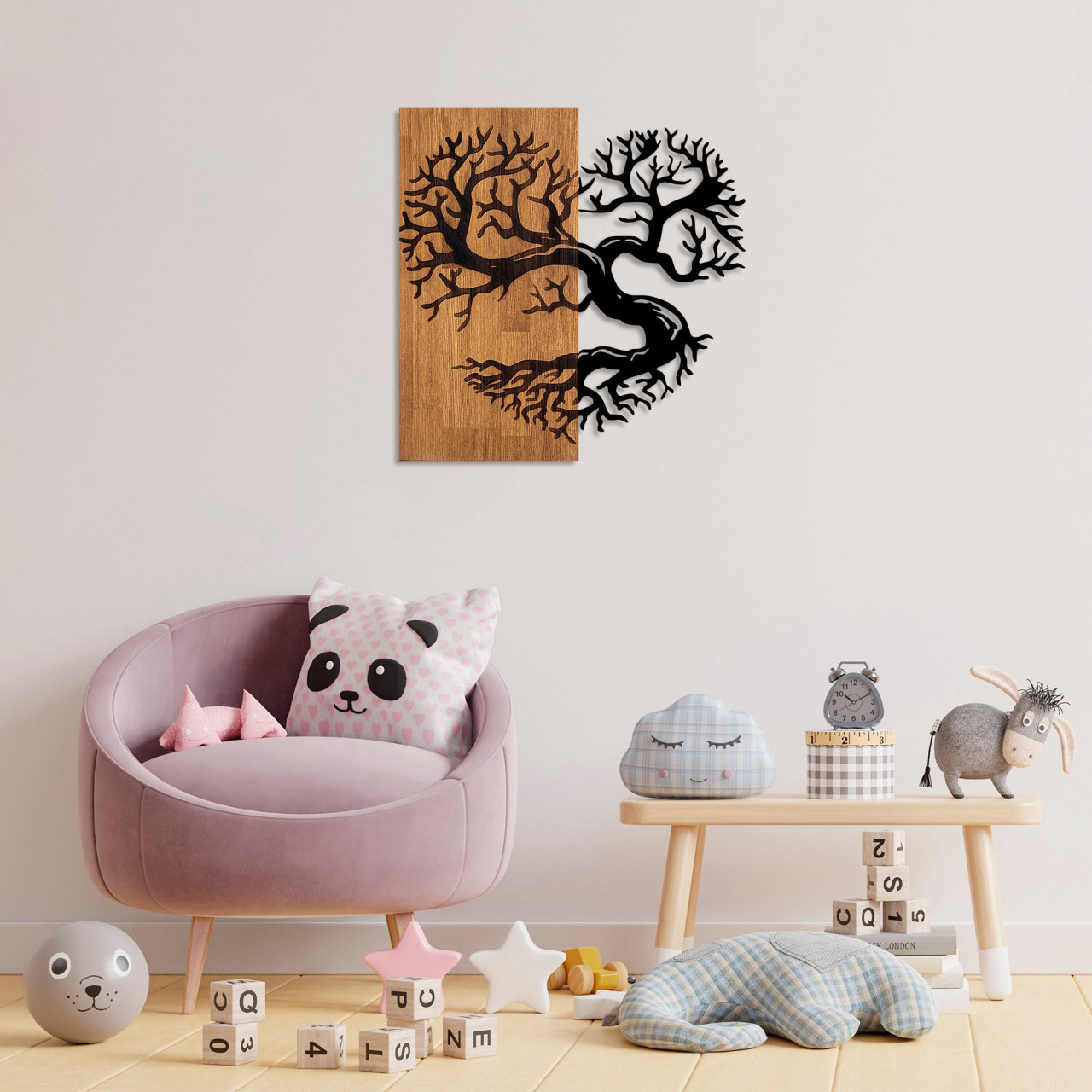 Poze Accesoriu decorativ de perete din lemn Monumental tree 4