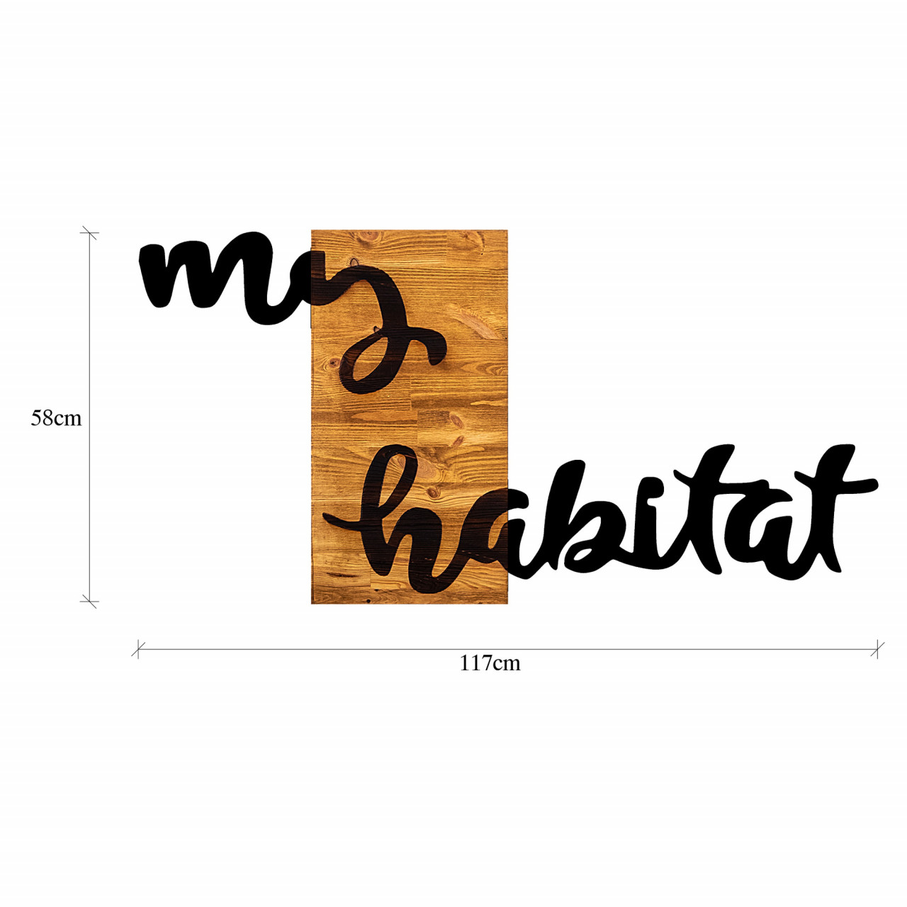 Poze Accesoriu decorativ de perete din lemn My habitat