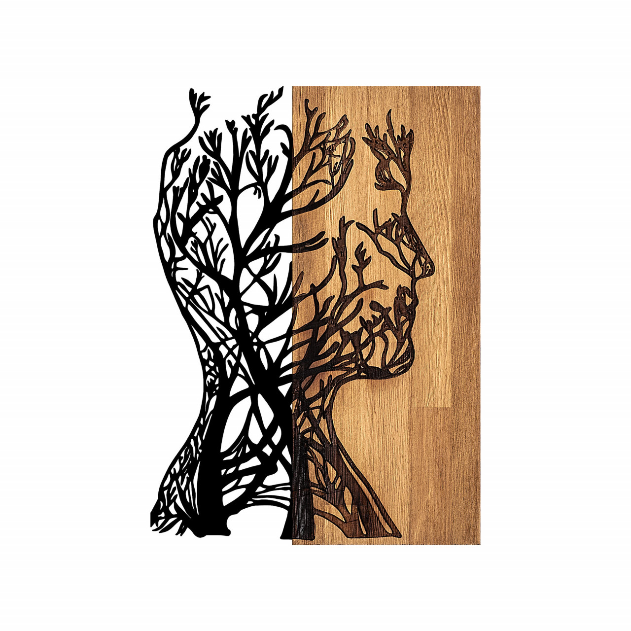 Poze Accesoriu decorativ de perete din lemn Tree Man - 319