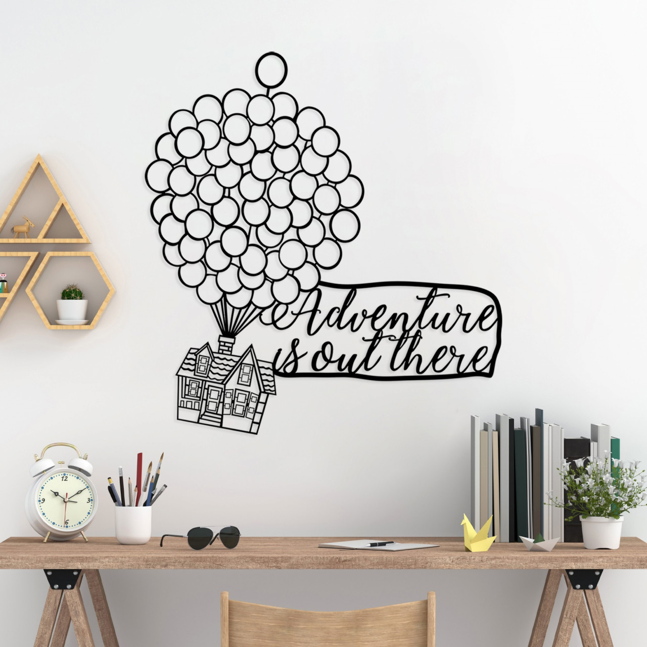 Poze Accesoriu decorativ de perete metalic Adventure Is Out There