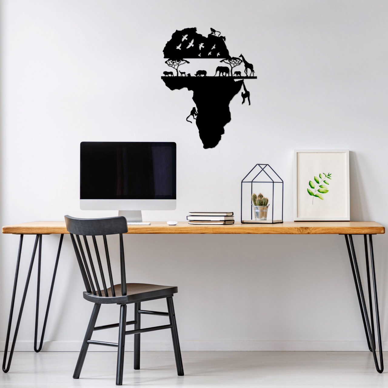 Poze Accesoriu decorativ de perete metalic Animal world of Africa - 529
