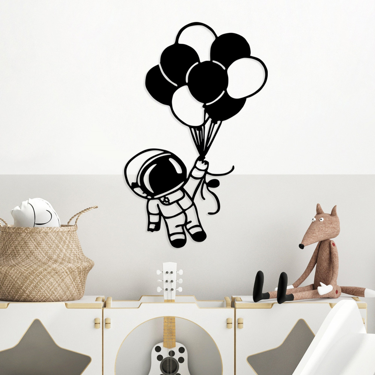 Poze Accesoriu decorativ de perete metalic Astronaut 2