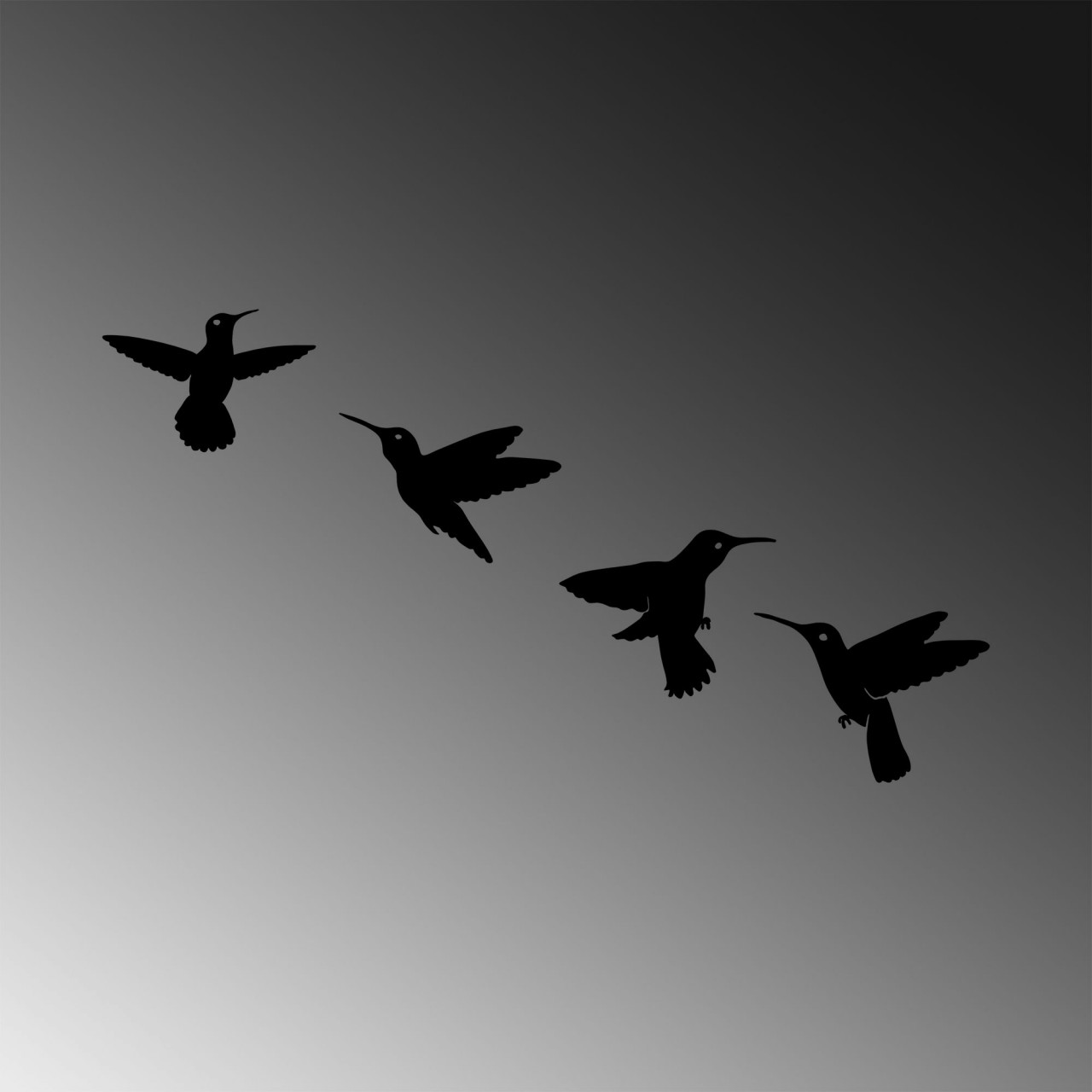 Poze Accesoriu decorativ de perete metalic Birds - 292