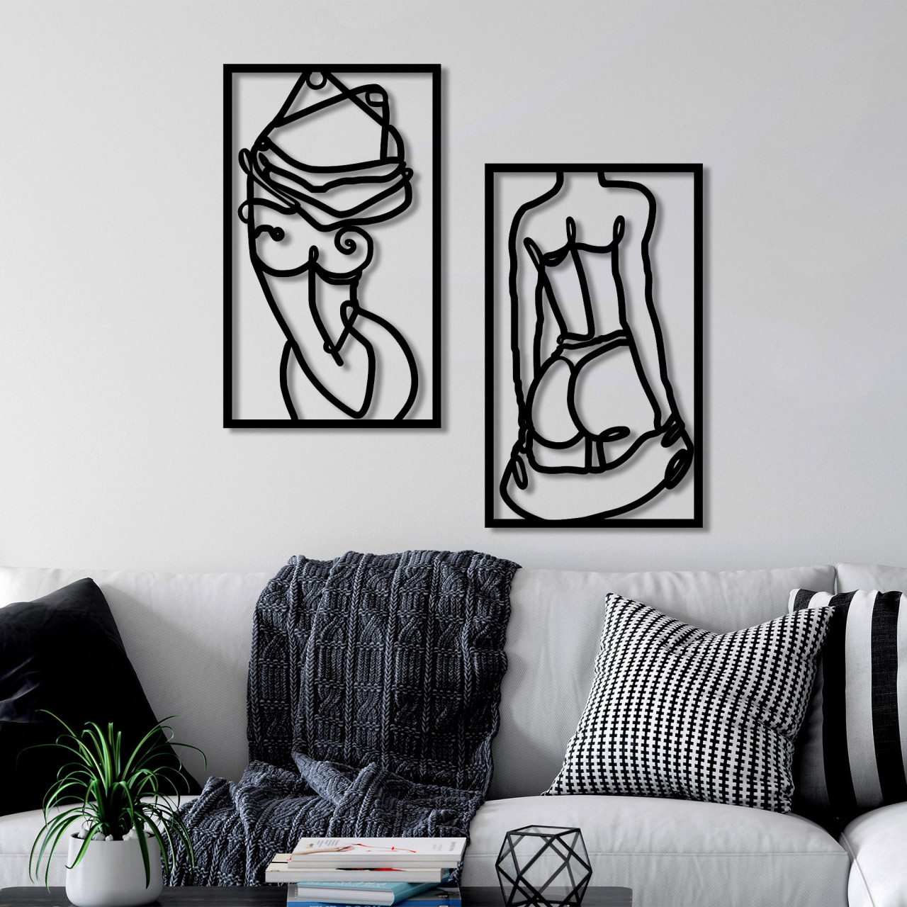 Poze Accesoriu decorativ de perete metalic Body Positive
