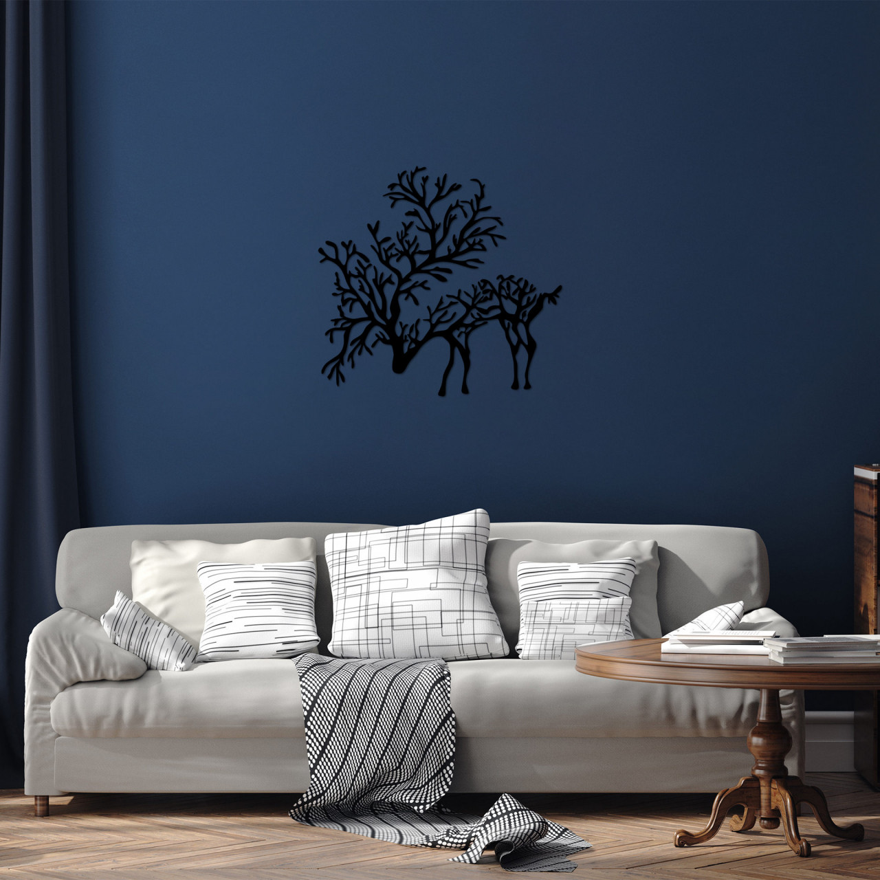 Poze Accesoriu decorativ de perete metalic Deer 2