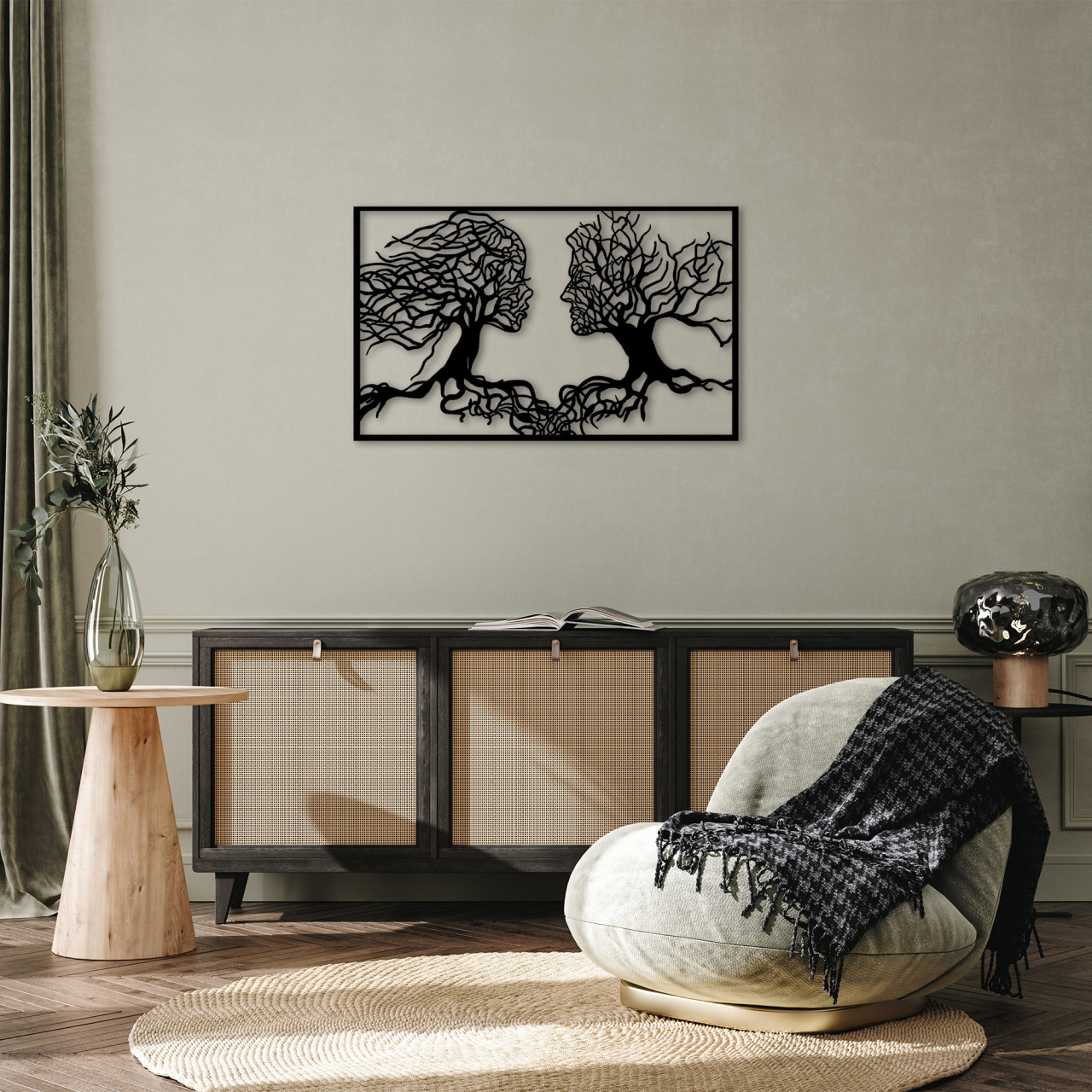 Poze Accesoriu decorativ de perete metalic Love - 260