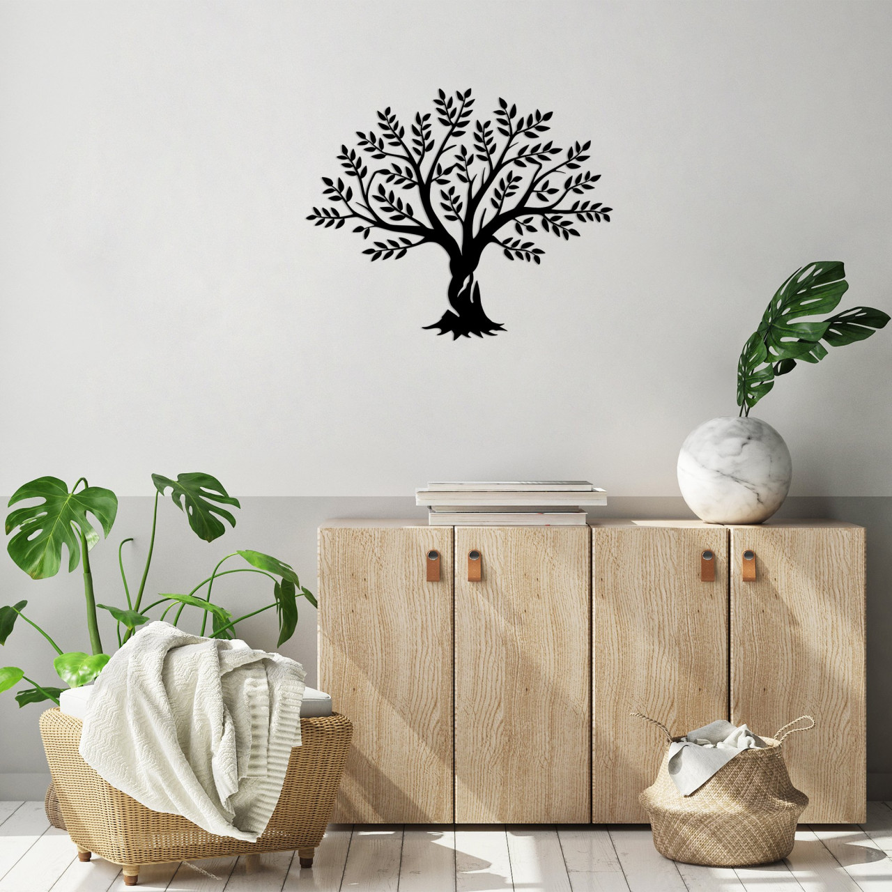 Poze Accesoriu decorativ de perete metalic Monumental Tree 11