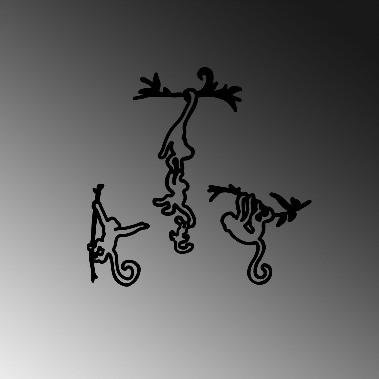 Poze Accesoriu decorativ de perete metalic Naughty Monkeys - 299