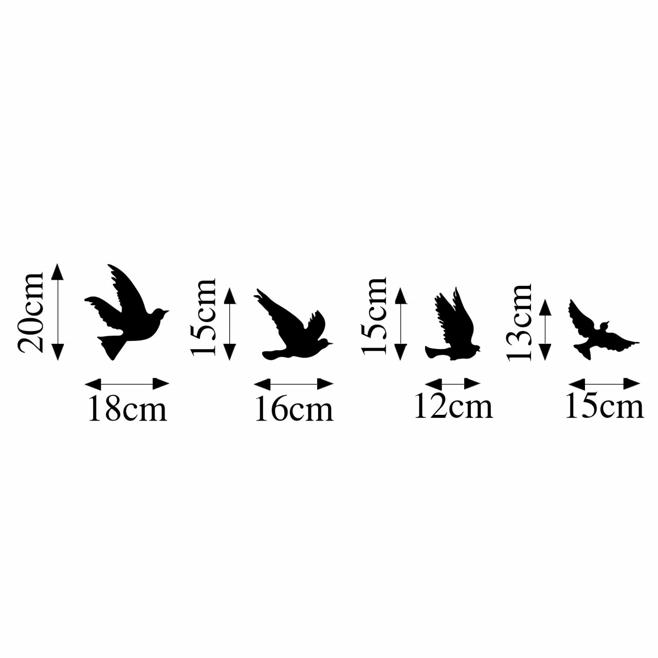 Poze Accesoriu decorativ de perete metalic Pigeons - 289