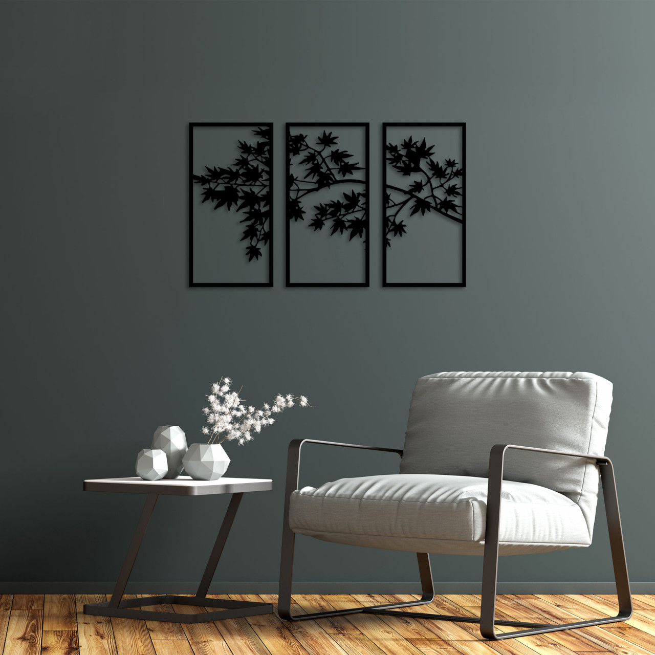 Poze Accesoriu decorativ de perete metalic Tree Branch - 281
